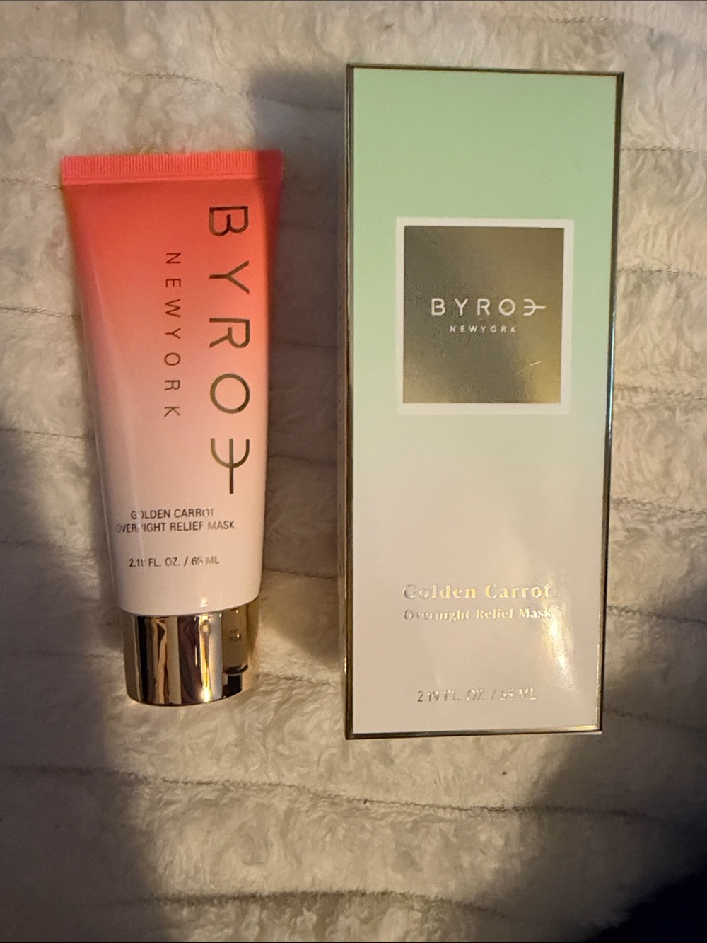 BYRO New York Golden Carrot Overnight Mask — Pink-Coral